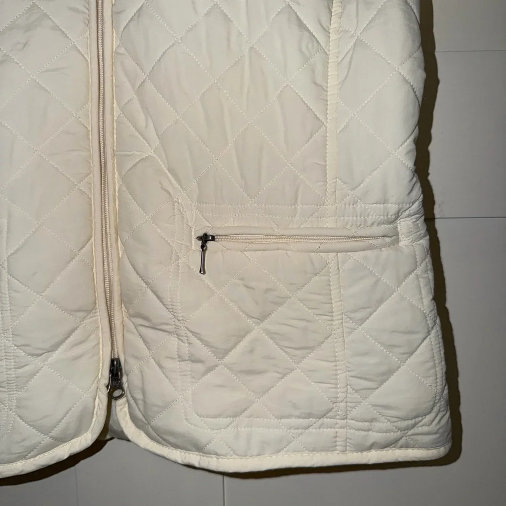 Croft & Barrow Cream Quilted‎ Vest